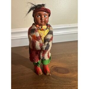 Vintage Skookum Indian Doll Native American Collectible Art Toy